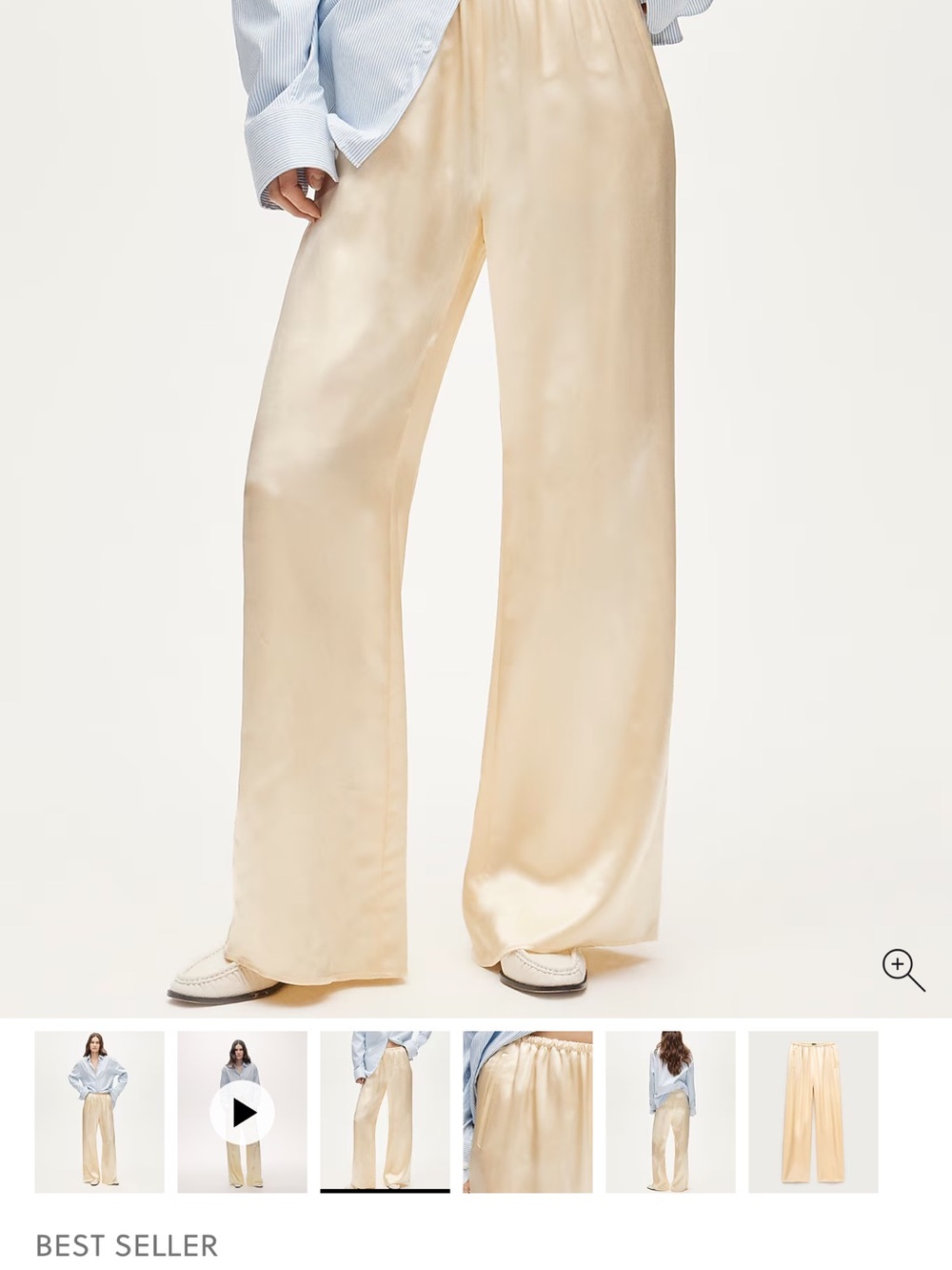 J. Crew Cosmo pant in luster charmeuse